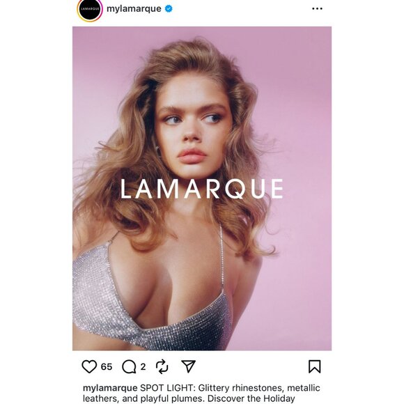 LAMARQUE Raeka Rhinestone Bralette in Silver Small New Womens Cropped Bra - Picture 12 of 12